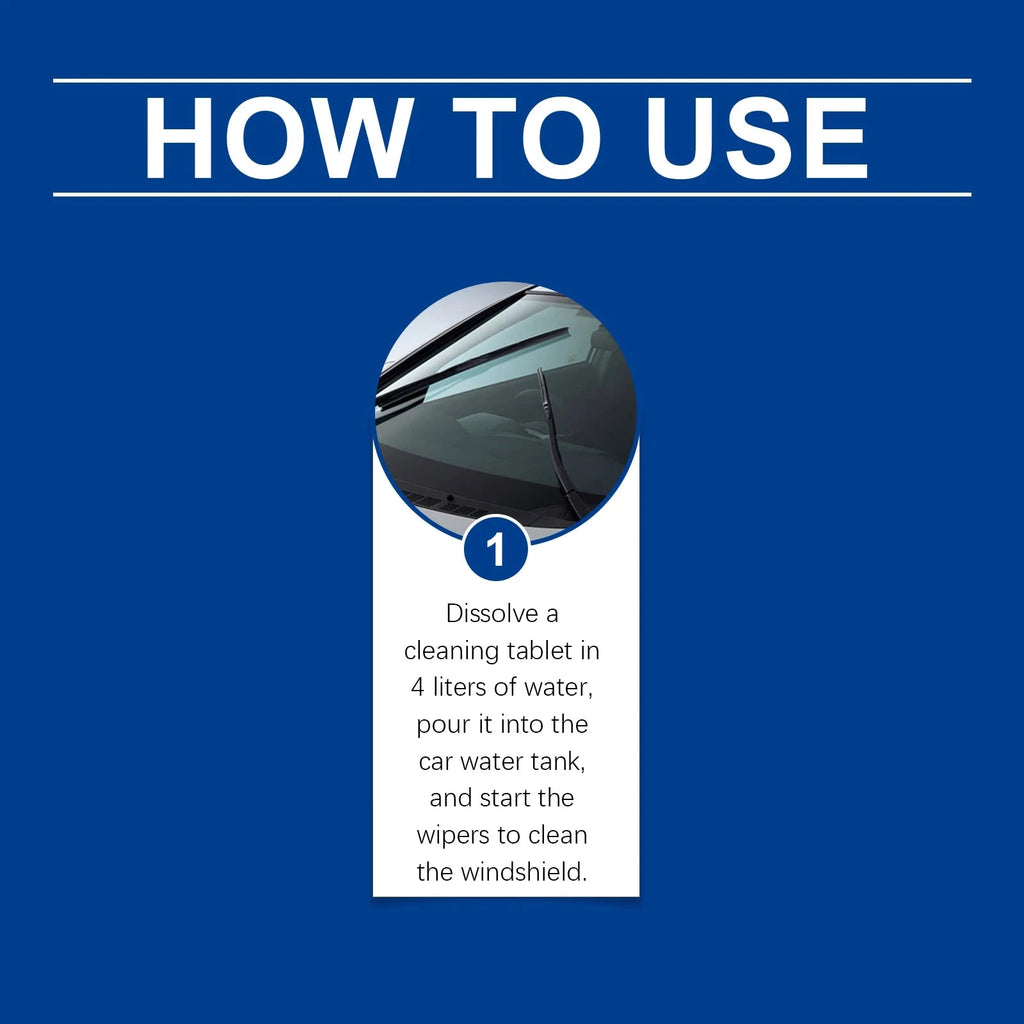 Car Windshield Washer Tablets Effervescent Tablet Concentrated Cleaning Tablets Car Window Cleaner Glass Cleaner Shopifynow