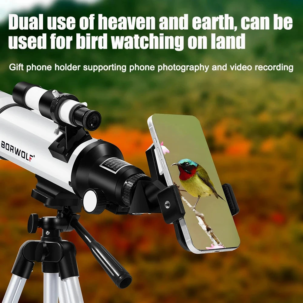BORWOLF 70400 Professional High-definition Astronomical Telescope 333X To See The Moon and Stars Bird Watching Monocular Shopifynow