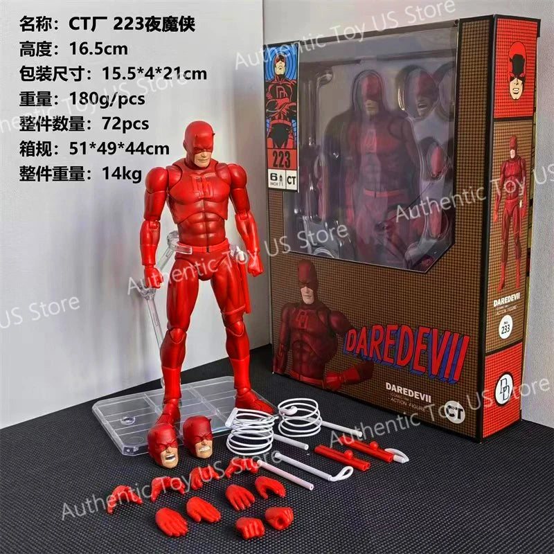 100% Original Ct Toys Daredevil Mafex 223 Comic Version Figure SHF Anime Action Figurine Statue Model Custom Gifts Kids Toys Shopifynow