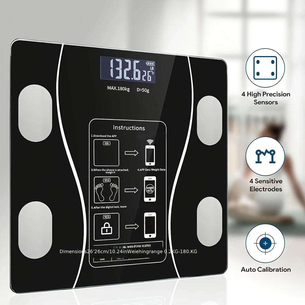 Intelligent Digital Body Scale With Backlit LED Display Screen,Weighing Up To 400 Pounds,Ideal for Weight Management & Fitness Shopifynow