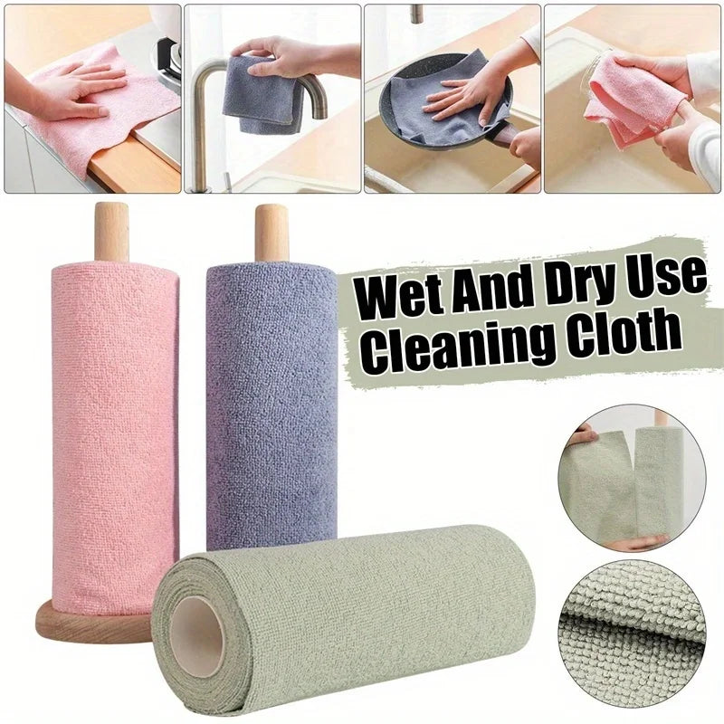 20 pcs microfiber household kitchen towels, reusable cleaning cloths, dishcloths, multi-functional towel substitutes