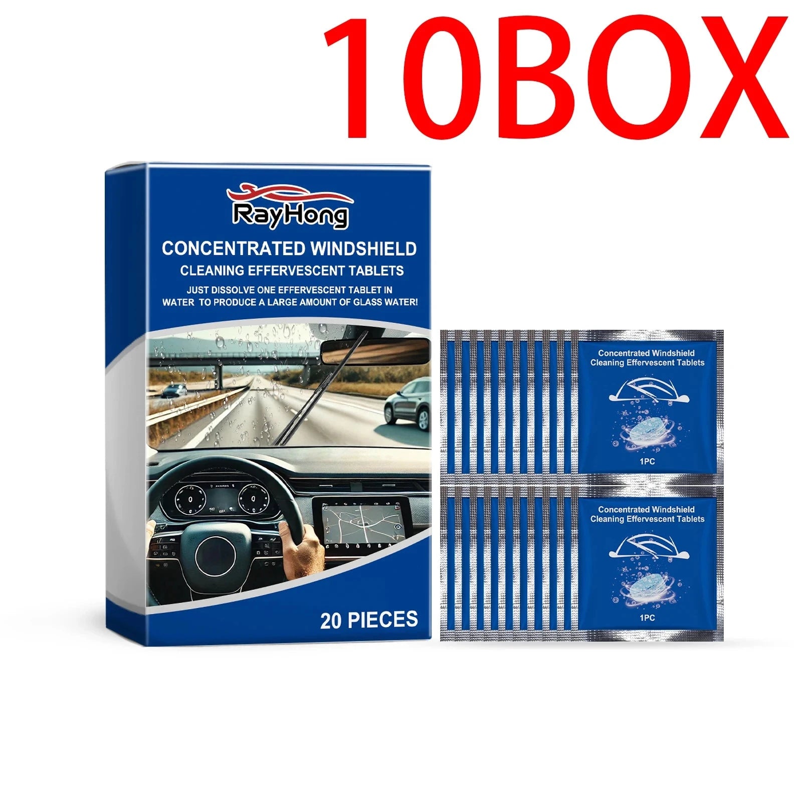 Car Windshield Washer Tablets Effervescent Tablet Concentrated Cleaning Tablets Car Window Cleaner Glass Cleaner Shopifynow