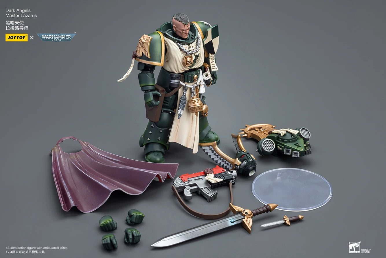JOYTOY Warhammer 40K 1/18 Action Figure Dark Angels Master Lazarus Anime figures Toys Collection Model Shopifynow