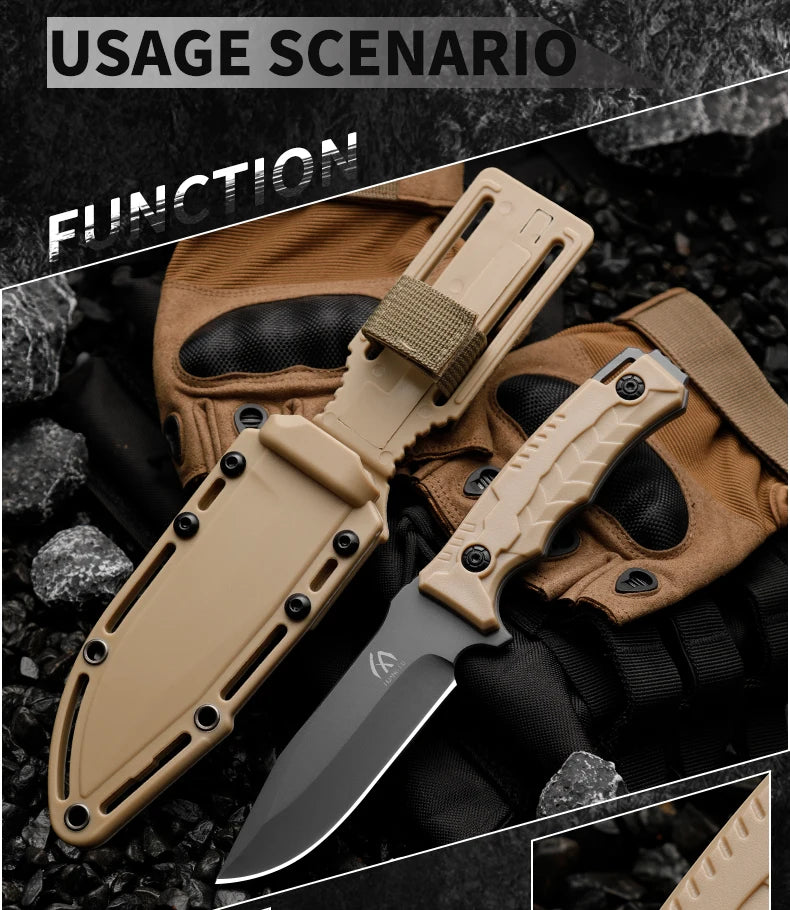 HUANGFU High quality fixed blades, outdoor straight knives, wilderness survival knives, men's knives, tactical knives Shopifynow