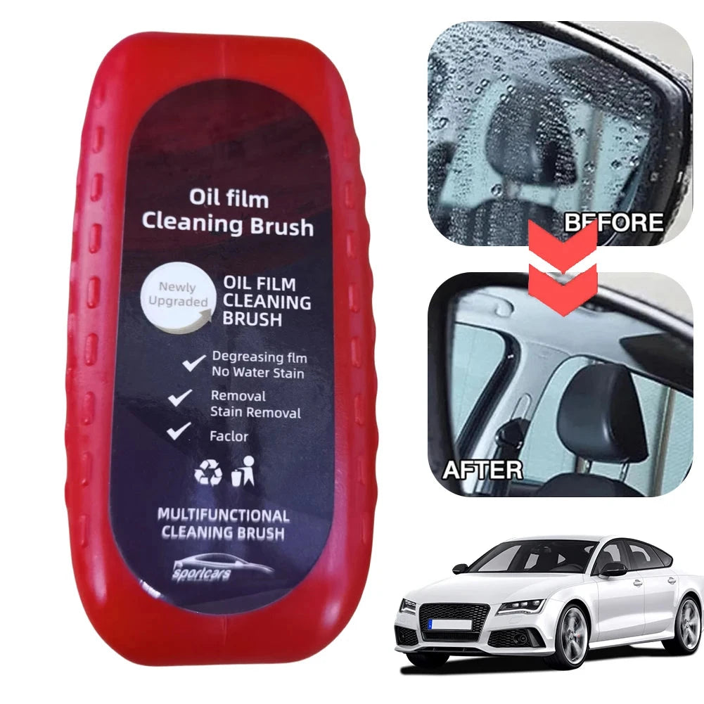 Car Glass Oil Film Remover Powerful Windshield Cleaner Car Glass Sponge Cleaning Brush Water Spots Stain Removal Auto Detailing Shopifynow