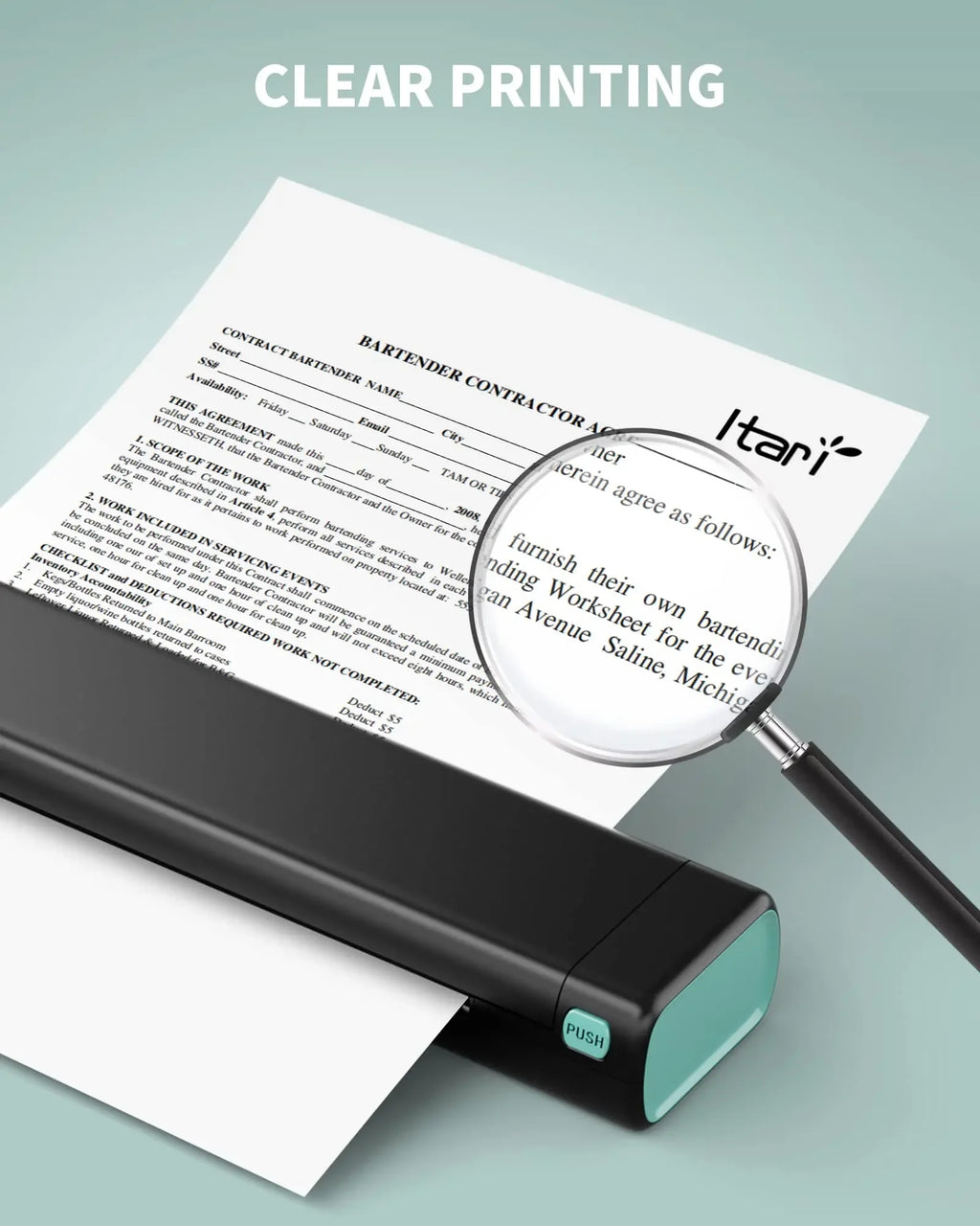 Phomemo M08F A4 Paper Printer Portable Thermal Printer Tattoo Printer Bluetooth Printer Compatible with Phone&Laptop for Office Shopifynow