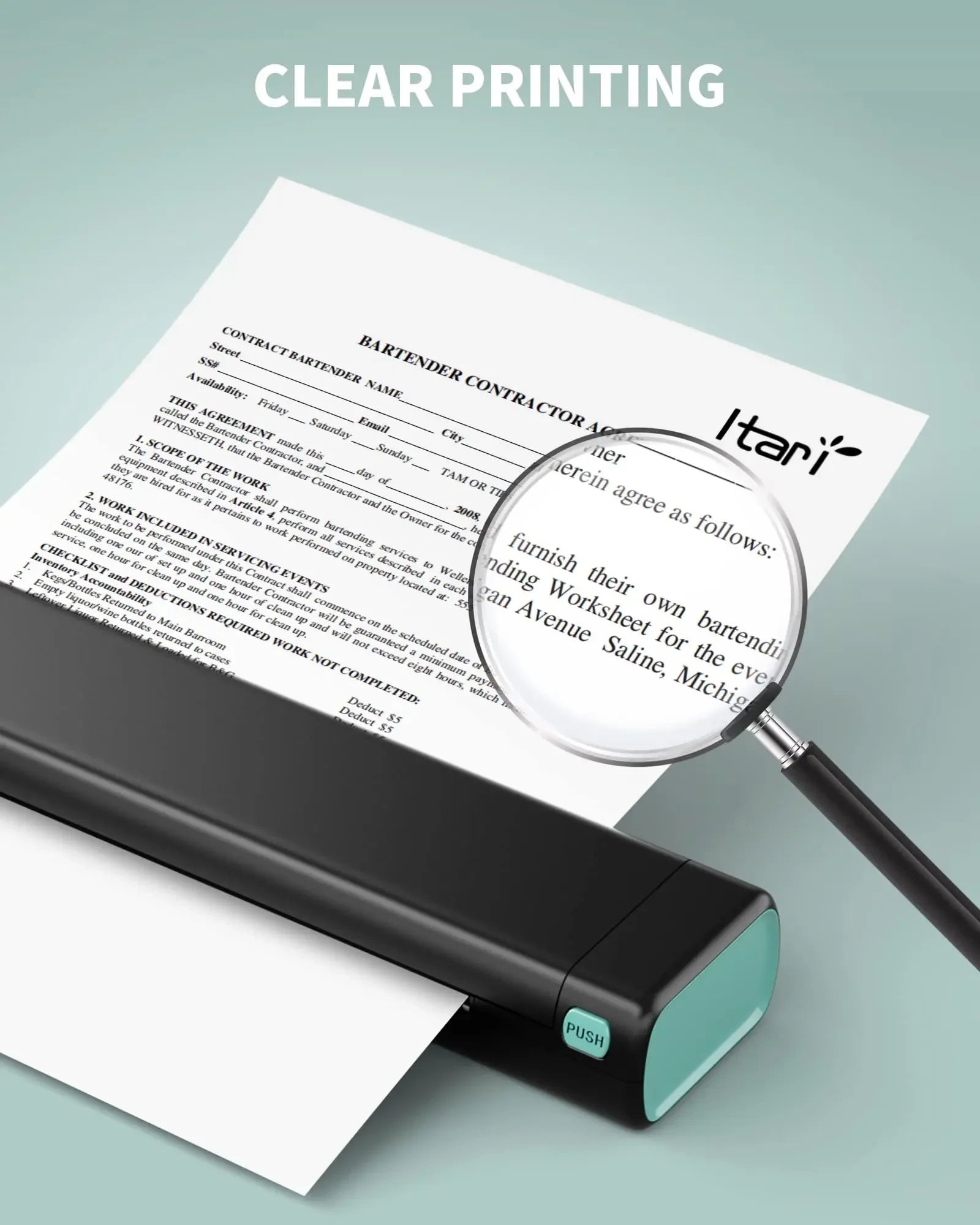 Phomemo M08F A4 Paper Printer Portable Thermal Printer Tattoo Printer Bluetooth Printer Compatible with Phone&Laptop for Office Shopifynow