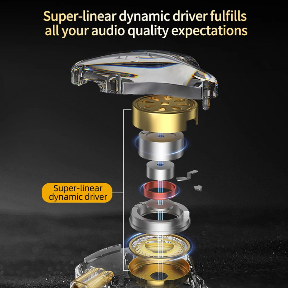 KZ EDX Lite IEM Monitor Headphones Dynamic HIFI Bass Music Earbuds In Ear Wired Earphones Noise Cancelling Sport Gaming Headsets Shopifynow