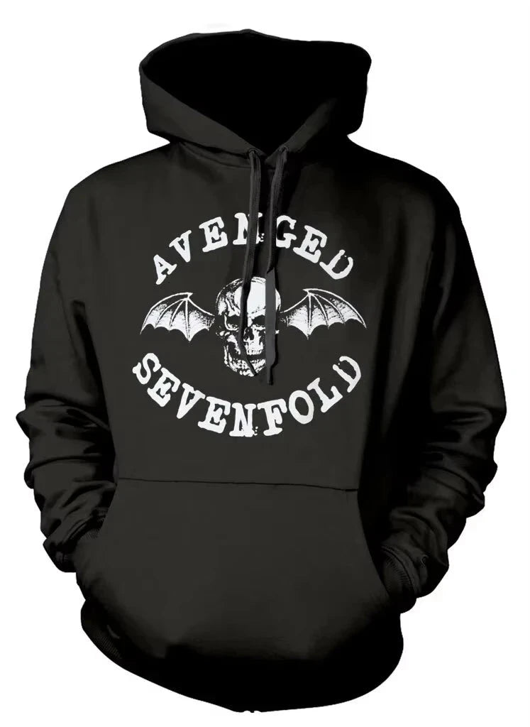 2025 Avenged Sevenfold Logo Black Pull Over Hoodie High-end Luxury Is for Both Men and Women Top Y2k Shopifynow