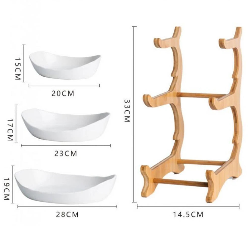 3 Layer Fruit Plate Home Living Room Plastic Snack Dish Creative Modern Dried Fruit Basket Candy Dish Cake Stand Salad Bowl Shopifynow