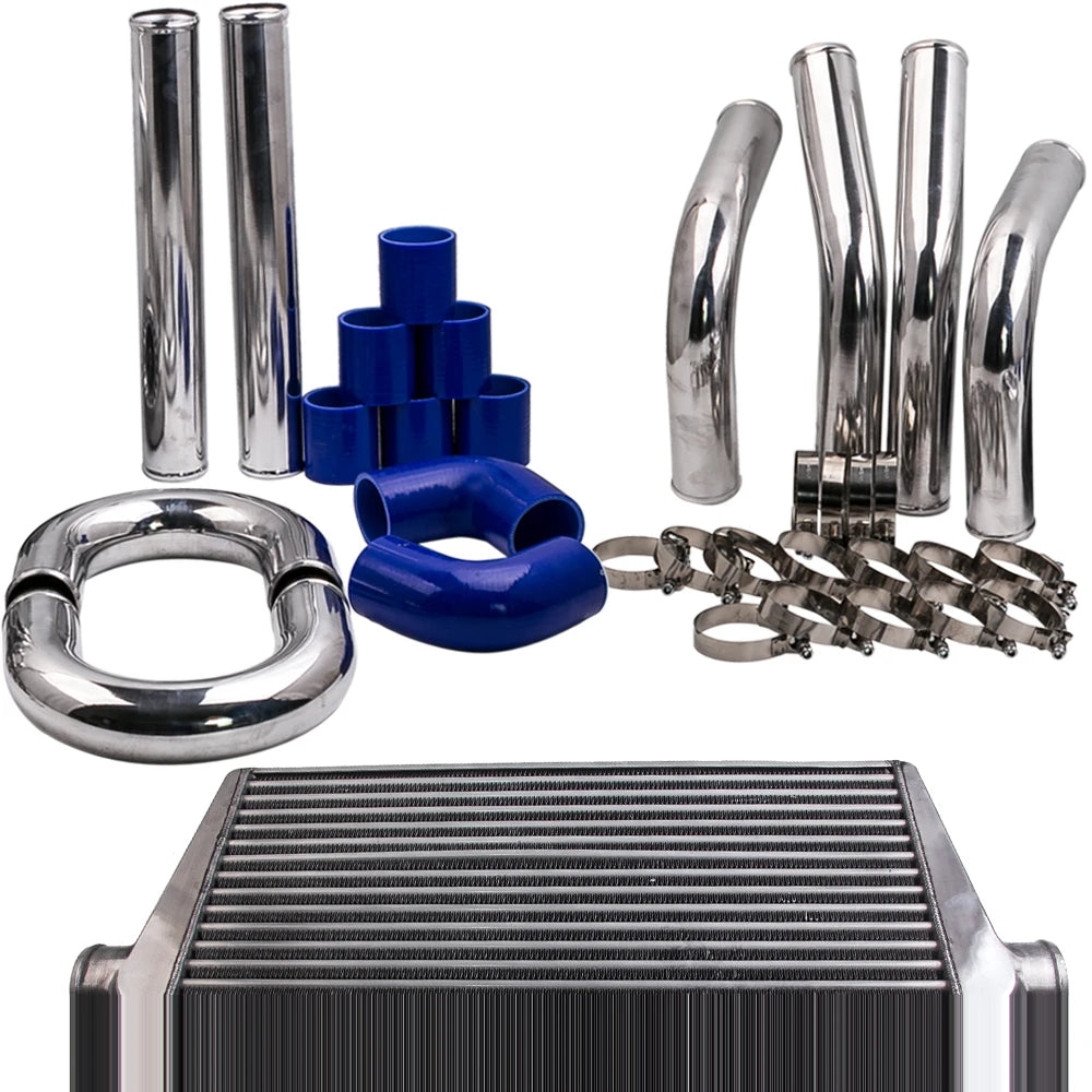 600x300x76 2.5" Intercooler Pipe ALLOY UNIVERSAL TURBO HARD PIPE 3" Thickness - Shopifynow