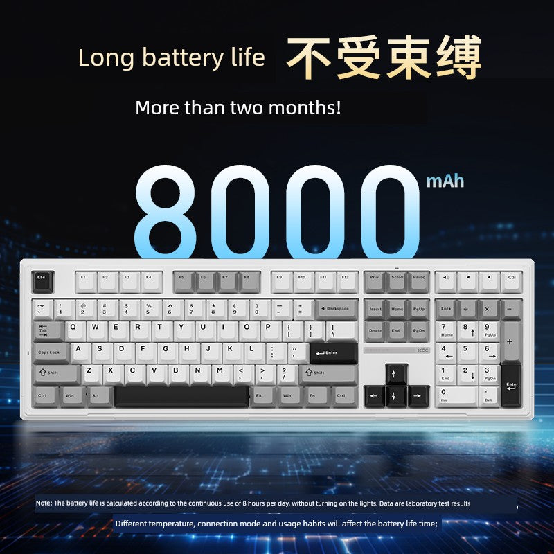 Ikbc Mechanical Keyboard K108 Wireless Bluetooth Office Girl Keyboard Three-Mode RGB E-Sports Games Keyboard Boys Shopifynow