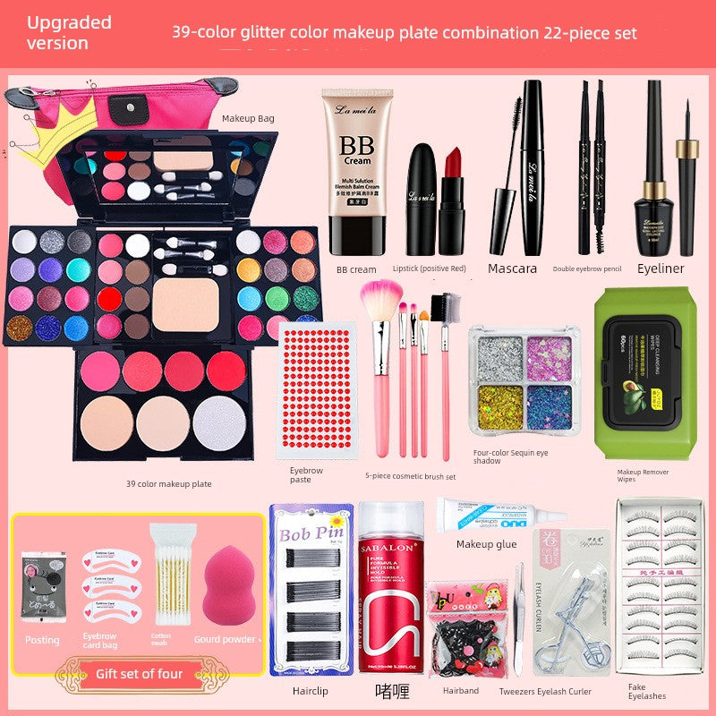 Genuine Goods Kids Student Stage Makeup Watch Show Eye Shadow Blush Powder One Makeup Palette Makeup Full Set Shopifynow