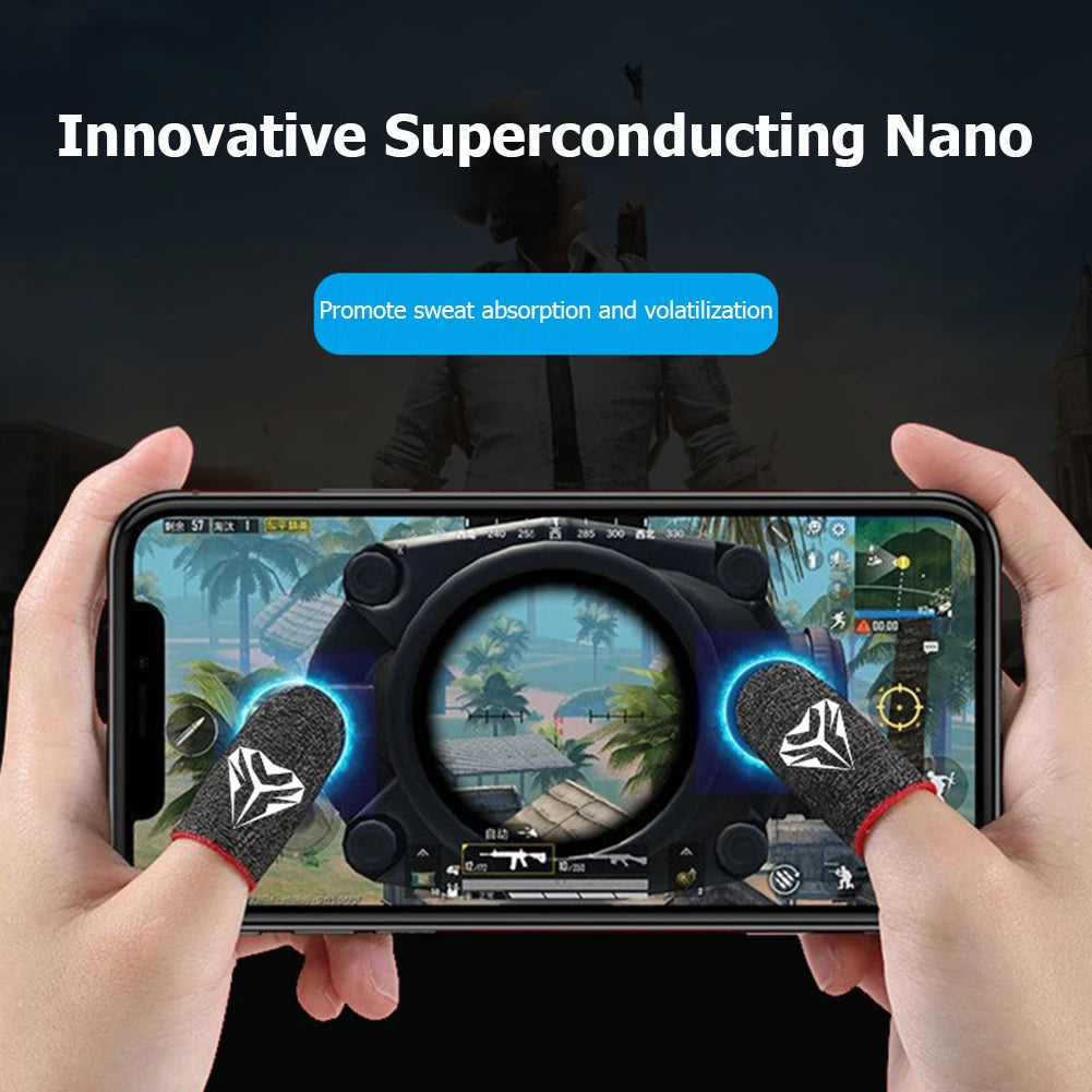 5/10Pairs Gaming Finger Sleeve Anti-slip Fingertip Cover Breathable Sweatproof Fingertips Thumb Gloves For PUBG Mobile Game Shopifynow