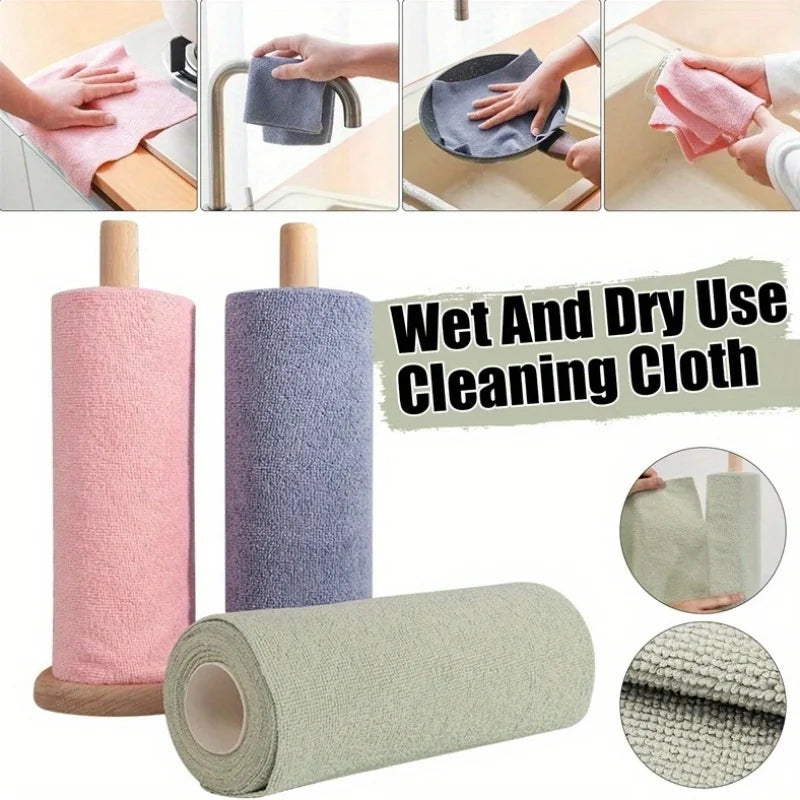 20 pcs microfiber household kitchen towels, reusable cleaning cloths, dishcloths, multi-functional towel substitutes