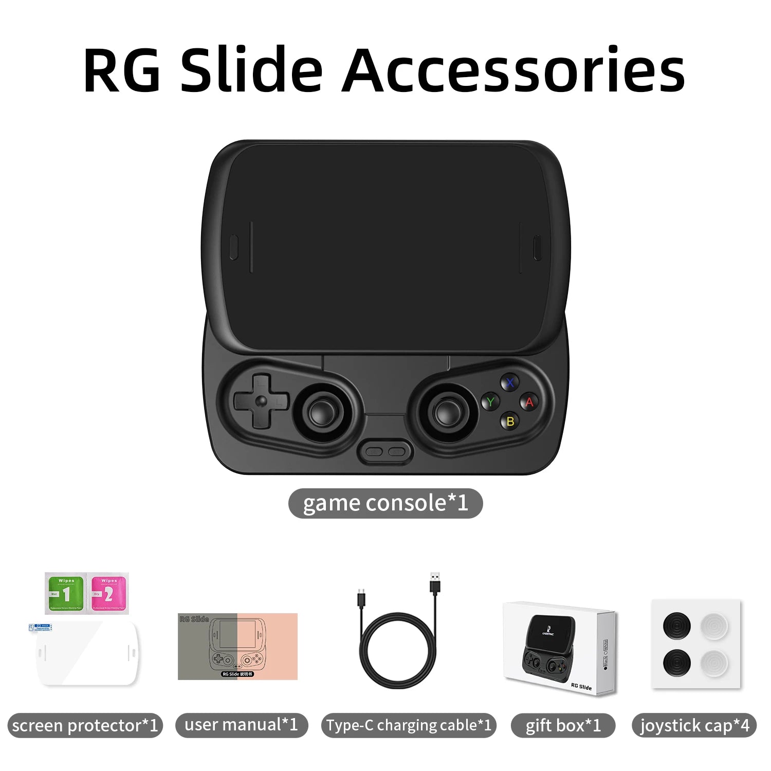 Anbernic RG Slide Handheld Game Console 4.7" LTPS In-Cell Screen Android 5G WIFI Video Gaming Player Supports 1080p-Port Output Shopifynow