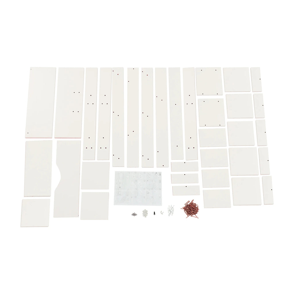 Bookcase 15-Compartment Bookcase with Cabinet Floor Standing Bookcase Each Tier Load Capacity About 5kg For Study Rooms Offices