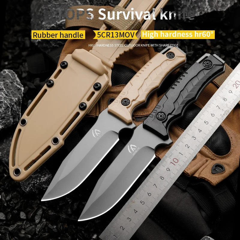 HUANGFU High quality fixed blades, outdoor straight knives, wilderness survival knives, men's knives, tactical knives Shopifynow