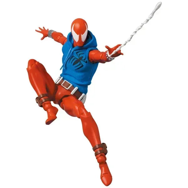 IN STOCK  Scarlet Spider Action Figure Mafex 186 Ben Reily Figures Comic Ver SpiderMan Anime Collection Ko Figure Model Toy Gift Shopifynow