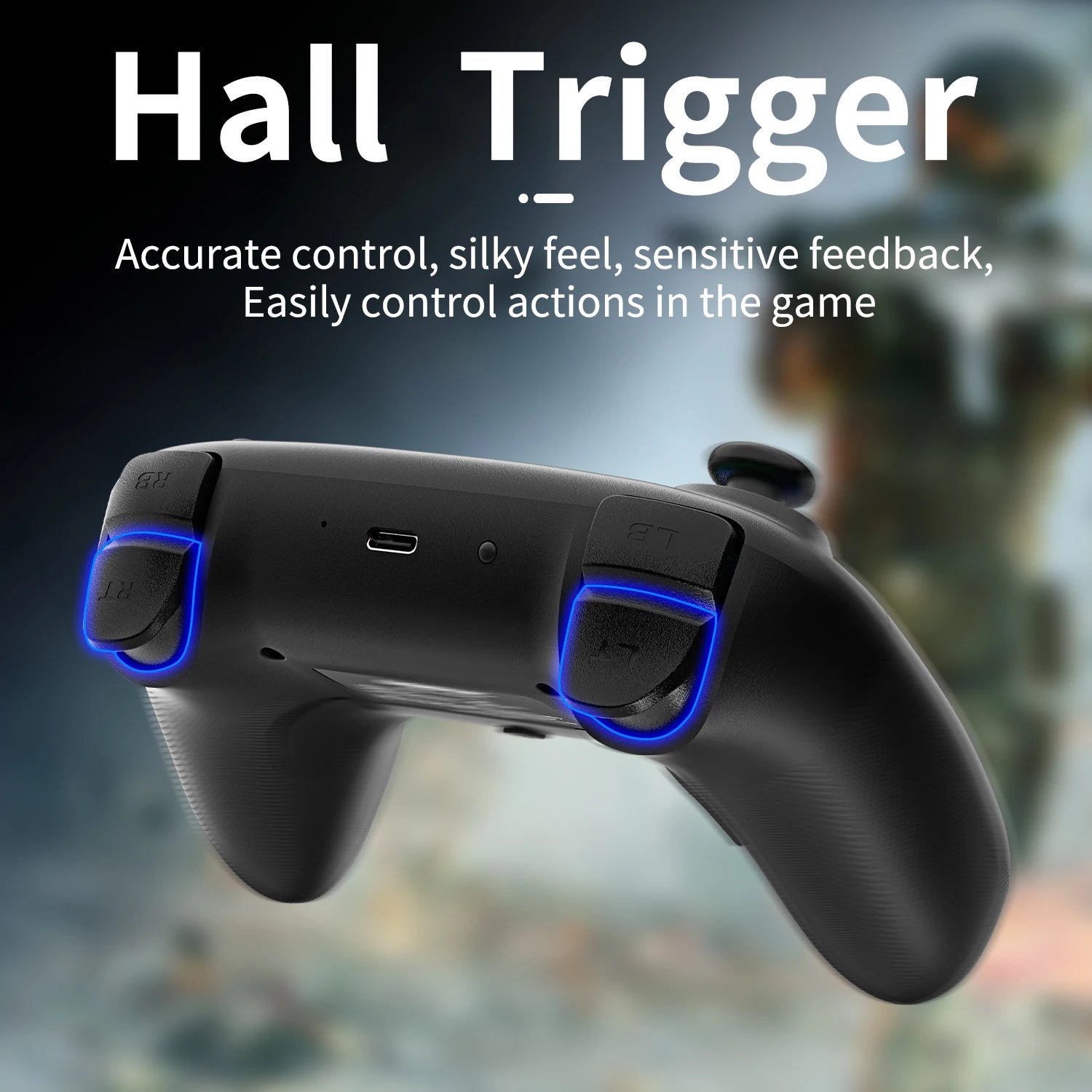 ANBERNIC RG P01 Retro Games Controller Wired/Wireless Bluetooth RGB Hall Effect Joystick XBOX Gamepad for PC Android IOS Steam Shopifynow