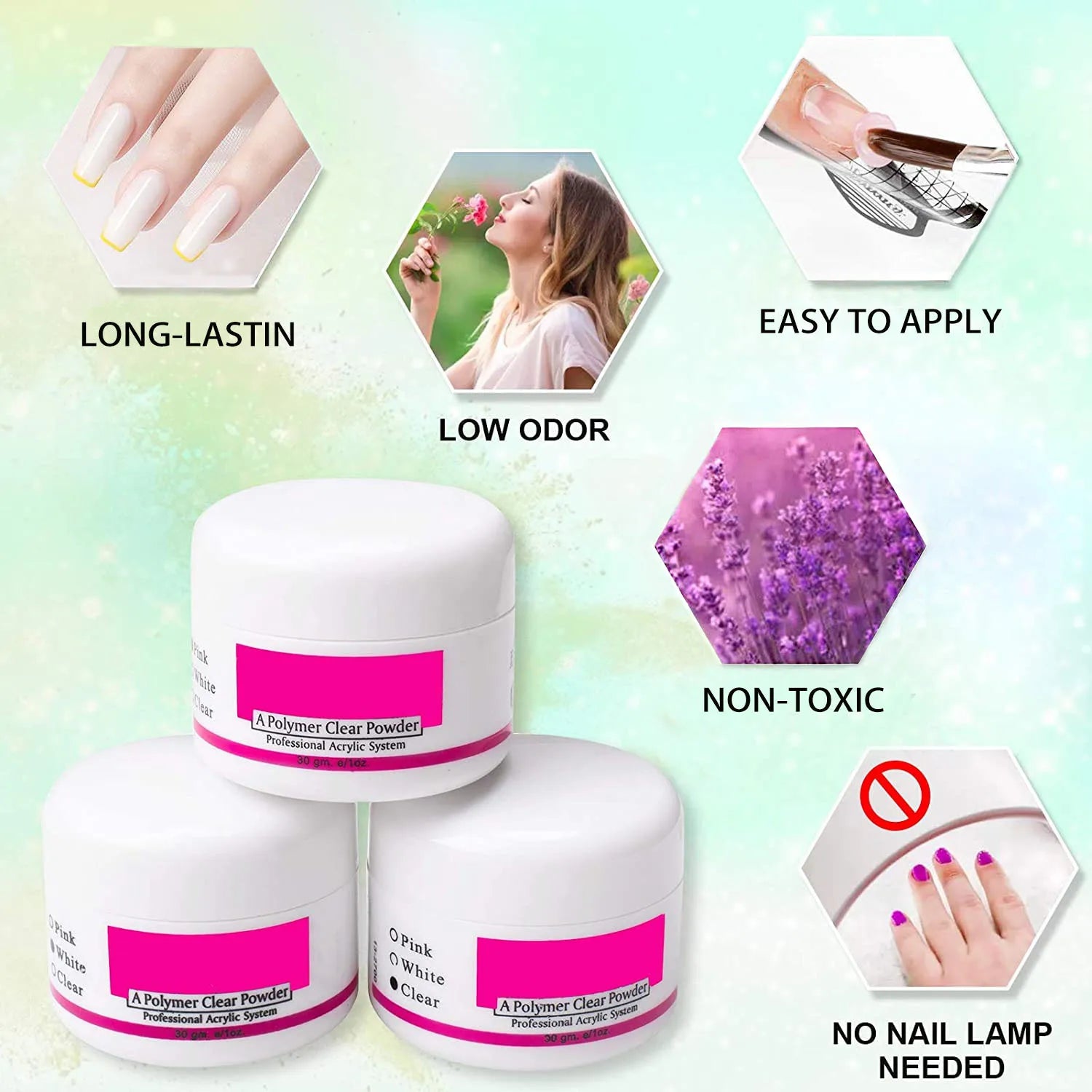 Acrylic Nail Kit Acrylic Powder With Acrylic Liquid For Gel Nails With UV Lamp For Gel Nails Set DIY Gifts For Women Shopifynow