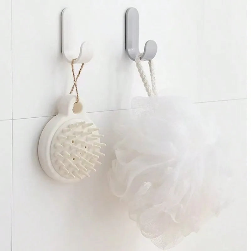 6PCS Multi-Use Wall Hooks, Self-Adhesive Hooks for Hanging Sundries, Keys, Clothes, Perfect for Kitchen & Bathroom Shopifynow