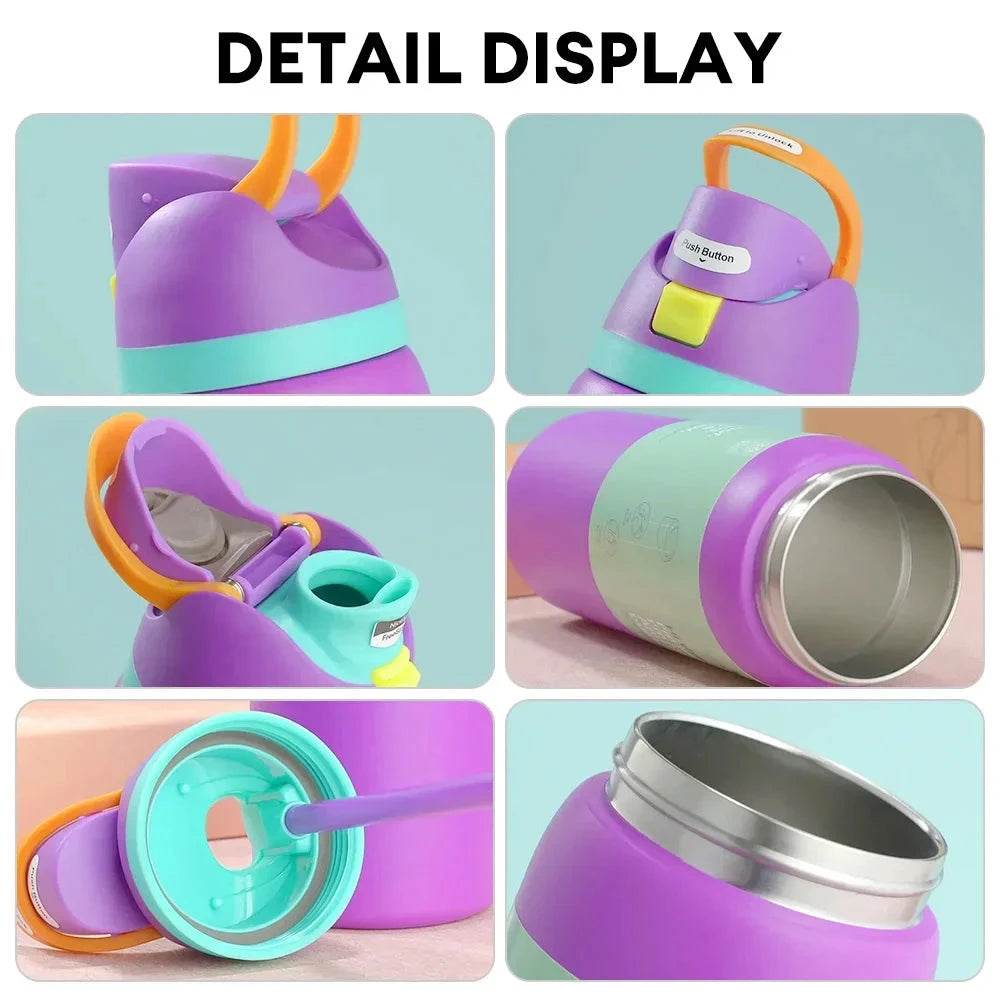 32OZ Vacuum Insulated Water Bottle with Straw Stainless Steel Water Bottle for Outdoor Sports Camping Hiking Thermal Cup Shopifynow