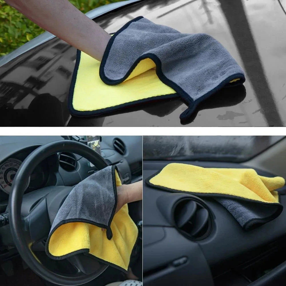 10Pcs Microfiber Cleaning Towel Car Cleaning Cloths Professional Detailing Car Drying Microfiber Towel Wash Towels Accessories Shopifynow