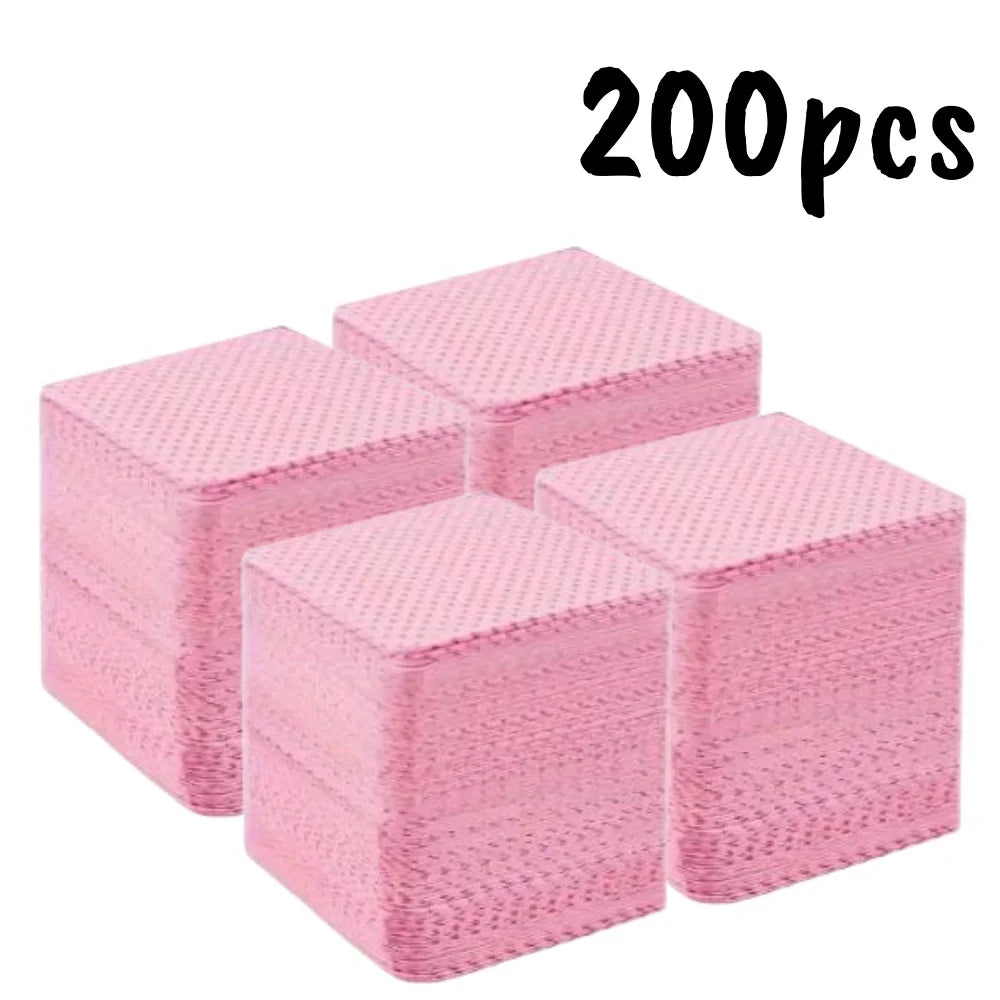 20/600pcs Lint-Free Nail Wipes Gel Cleansing Tissues Aluminum-Free Nail Polish Remover Pads for NaiArt Beauty Cleaning Care Tool - Shopifynow