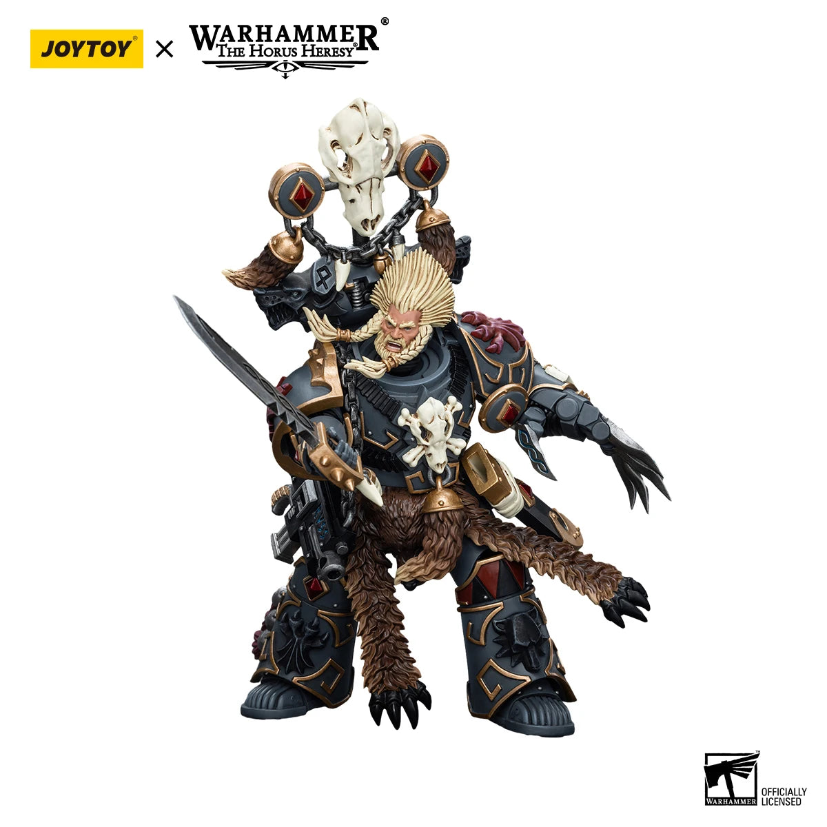 JOYTOY Warhammer 40k 1/18 Action Figures Anime 13.5cm Space Wolves Geigor Fell-Hand Collection Model Toys Shopifynow