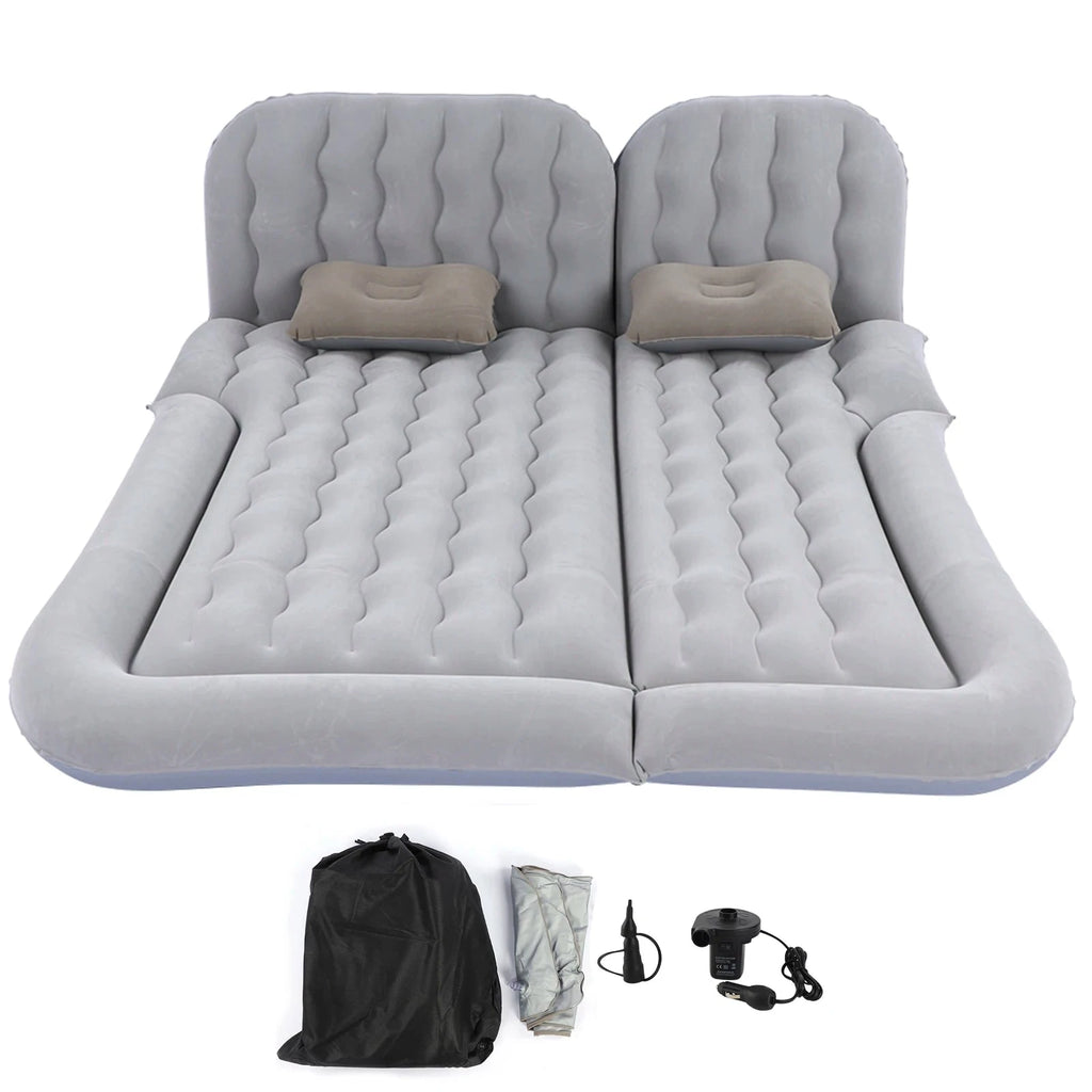 Auto Accessories Car Inflatable Bed PVC Flocking Soft Sleeping Rest Cushion Car Travel Bed for Traveling Car Family Outdoor Shopifynow