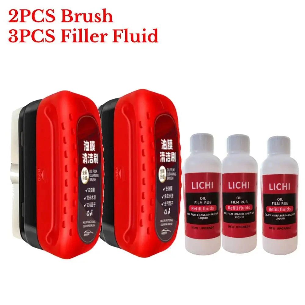 Car Glass Oil Film Remover Powerful Windshield Cleaner Car Glass Sponge Cleaning Brush Water Spots Stain Removal Auto Detailing Shopifynow