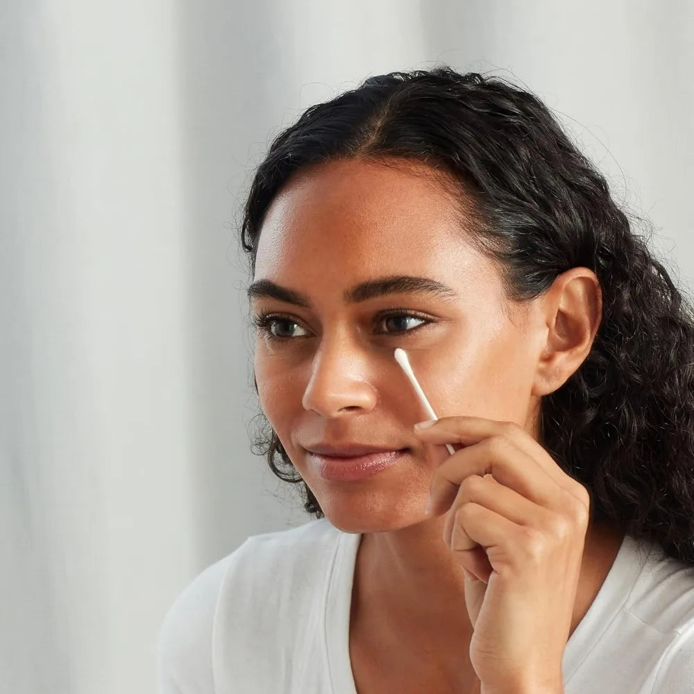 Basics Cotton Swabs for Personal Hygiene and Baby Care, 2000 Count, 4 Pack of 500 Count