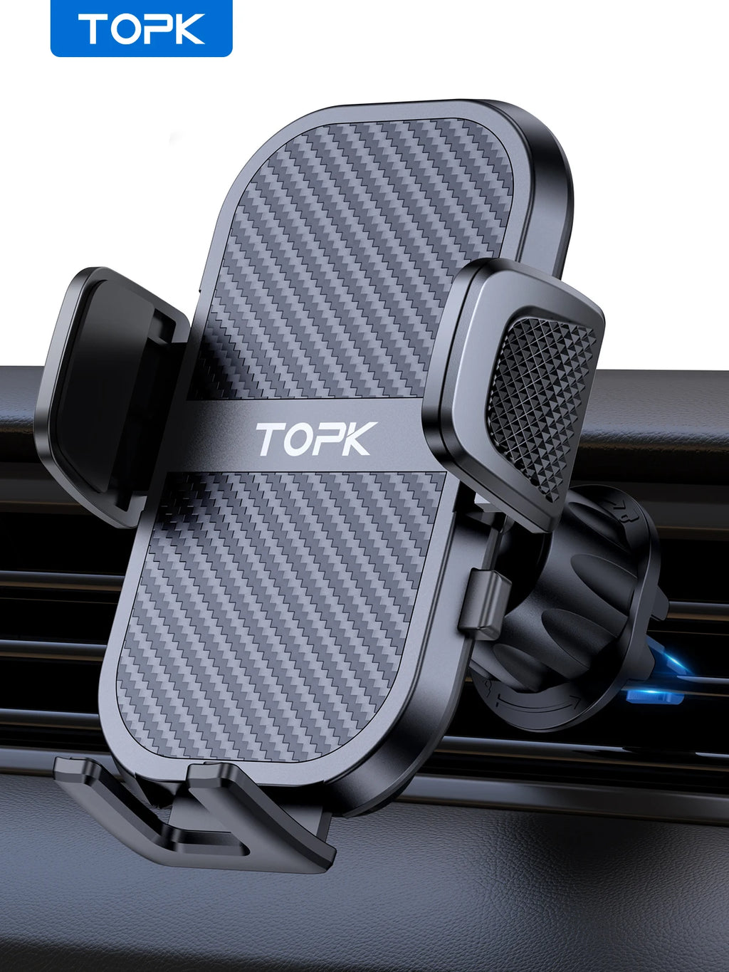 TOPK D46G Car Phone Holder Mount, Upgraded Metal Hook Cell Phone Holder For Car Air Vent Compatible With All Phones Shopifynow