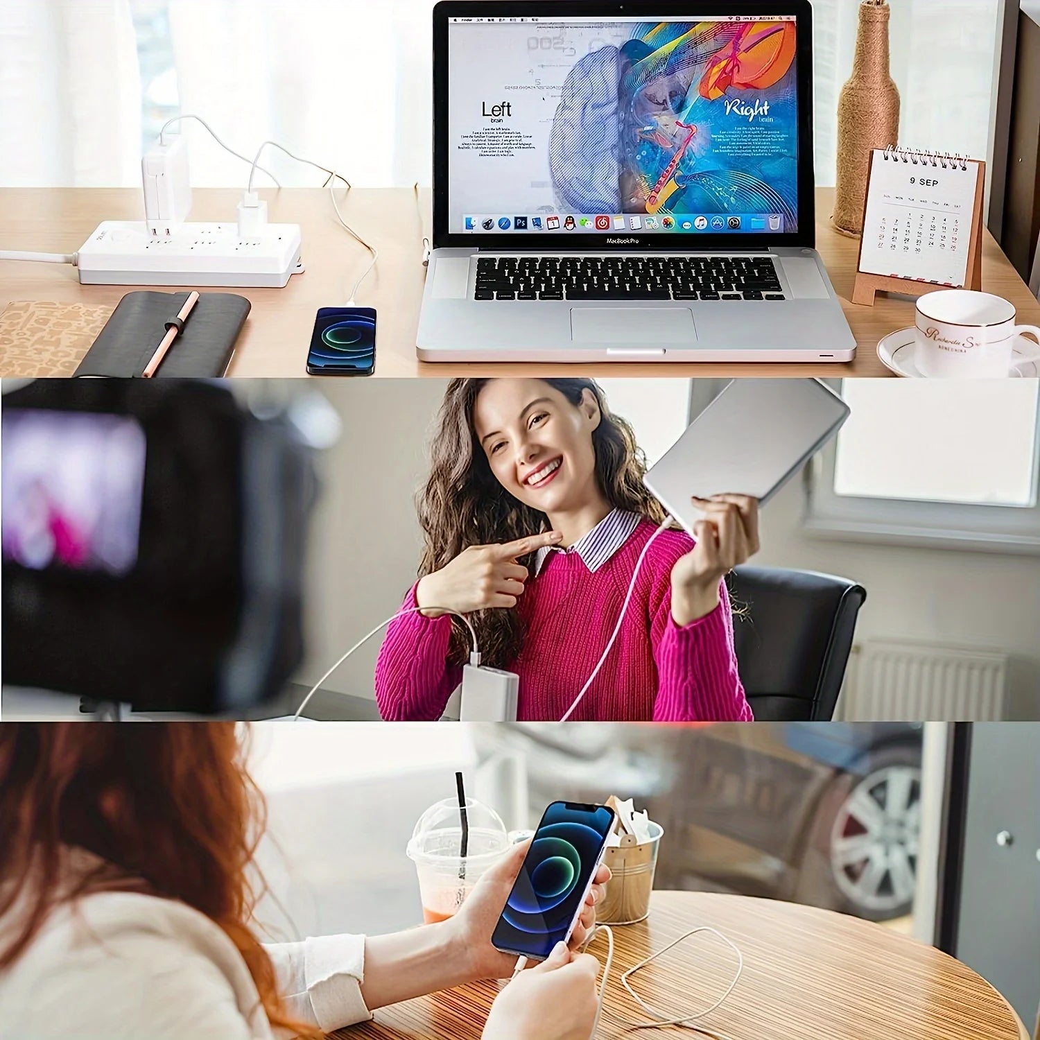 5W USB Charger, Quick Charger Plug Wall Charger, Durable USB-C Power Adapter Case For IPhone16 15/14/13 Mini/12/11, Headphones Shopifynow