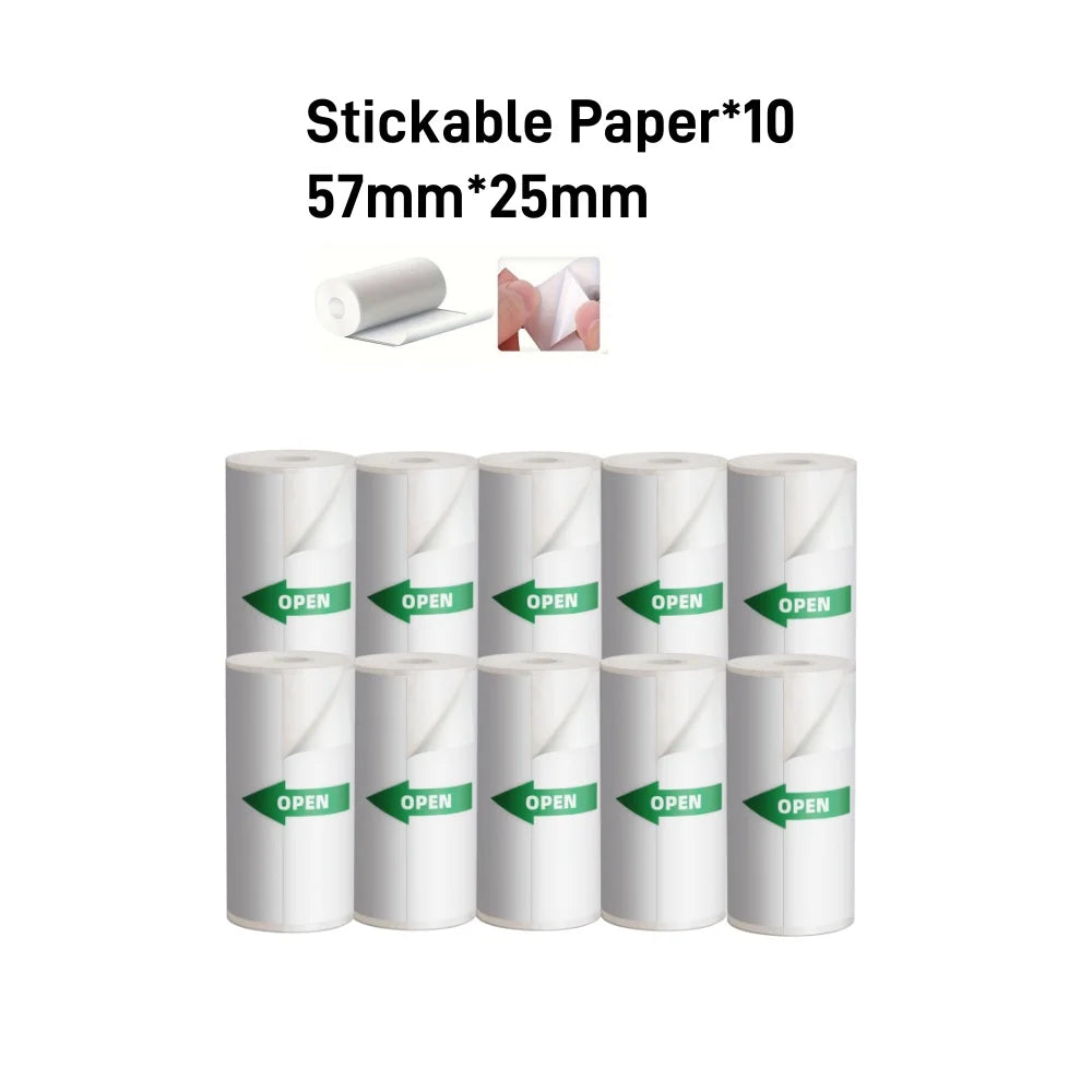 1200mAh Mini Printers Wireless Bluetooth Label Maker Printer 57mm Thermal Stickers Printer For School Home Text Photo Printing Shopifynow