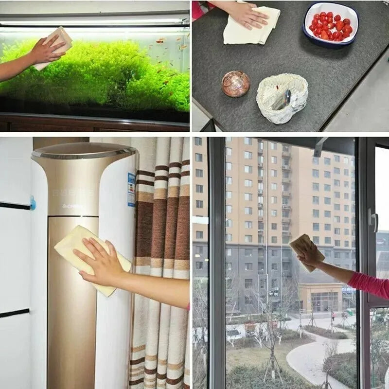 1PCS 60x90cm Natural Chamois Leather Car Washing Towels Super Absorbent Car Home Window Glass Quick Drying Wash Towel Shopifynow