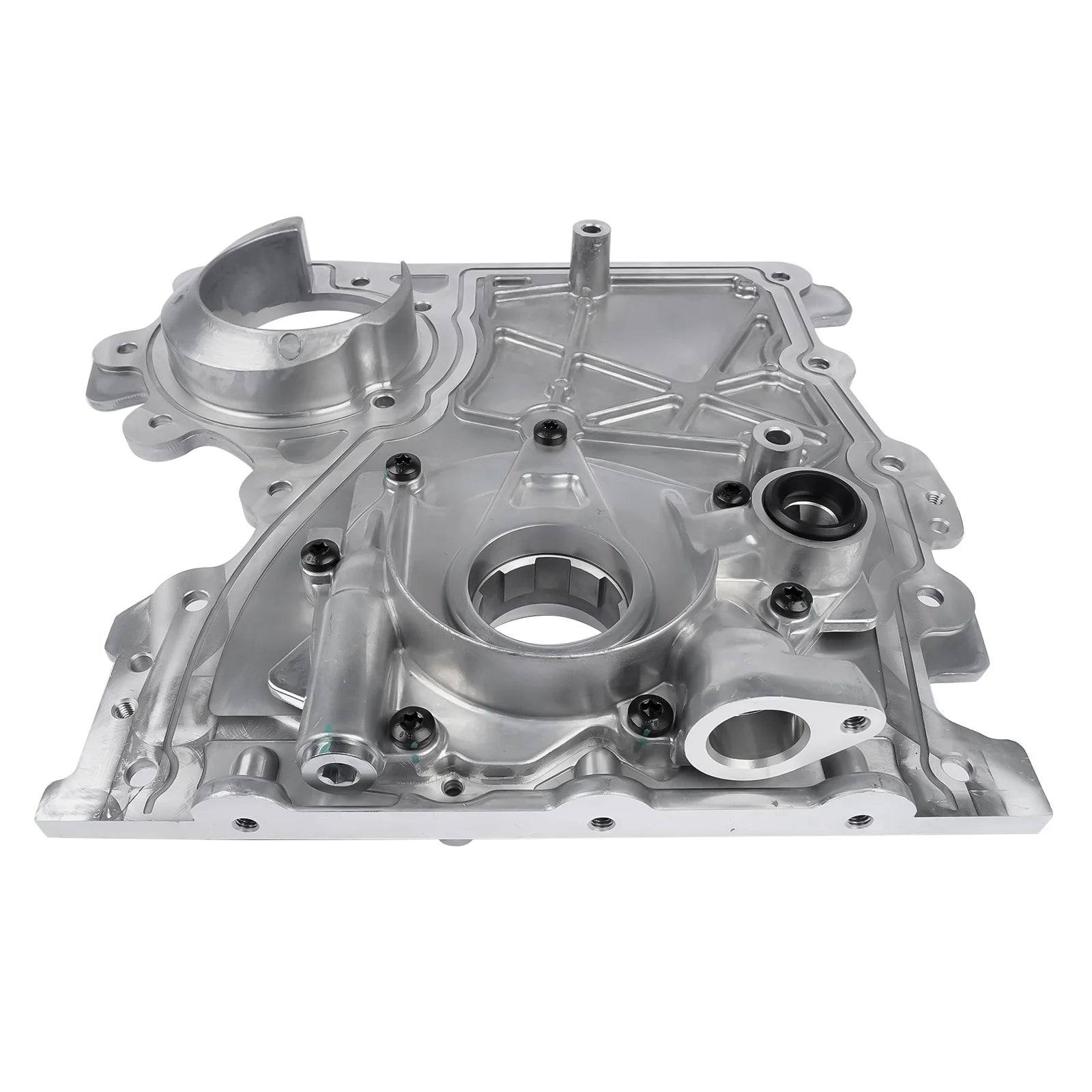 AP02 Engine Timing Chain Cover w/ Oil Pump Front for Chevy Colorado GMC Canyon Envoy 2004-2012, 12628565 12601932 Shopifynow