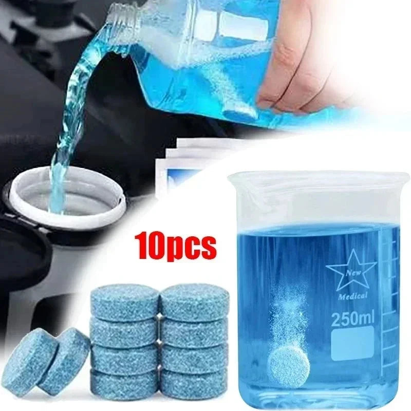 Car Windshield Cleaner, Glass Water Solid Effervescent Tablets for Car Window Wiper Washer Cleaning Accessories Shopifynow