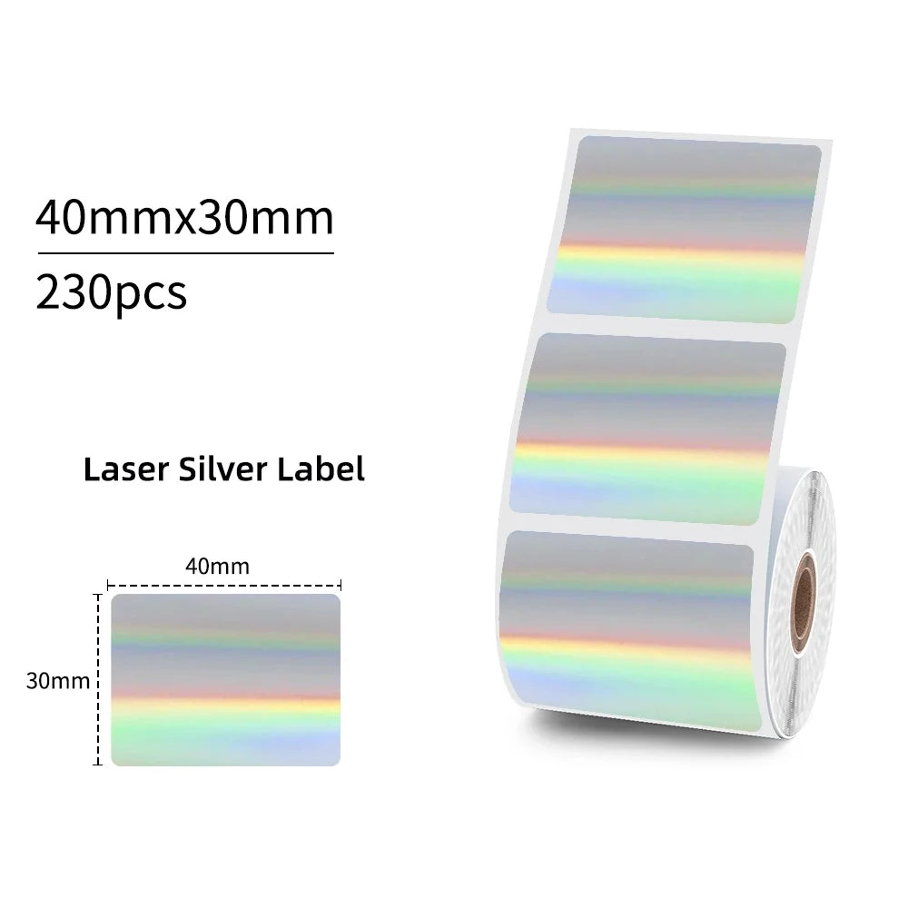 M110 Color Transparent Thermal Adhesive Label Roll,suit for phomemo M110/M200/M120/M220 E210 P50 DETONG P1 - Shopifynow