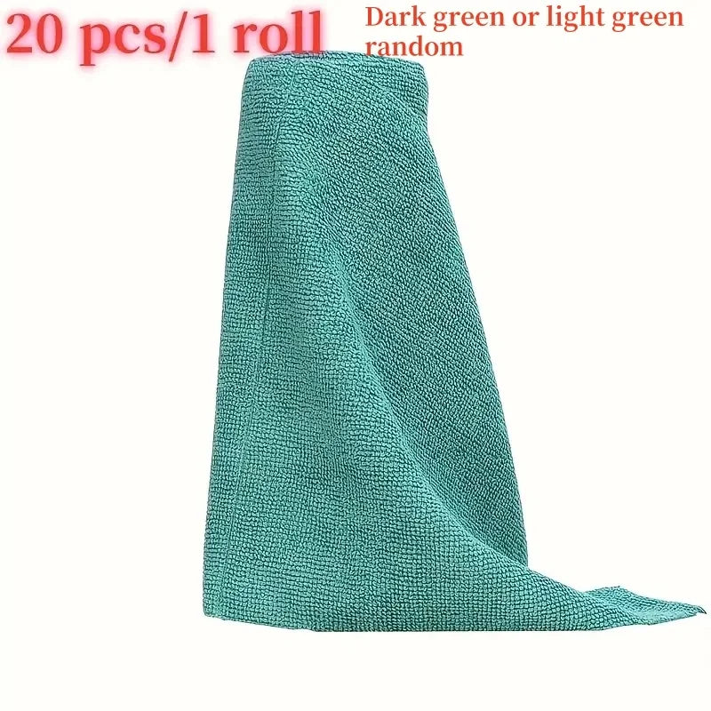 20 pcs microfiber household kitchen towels, reusable cleaning cloths, dishcloths, multi-functional towel substitutes