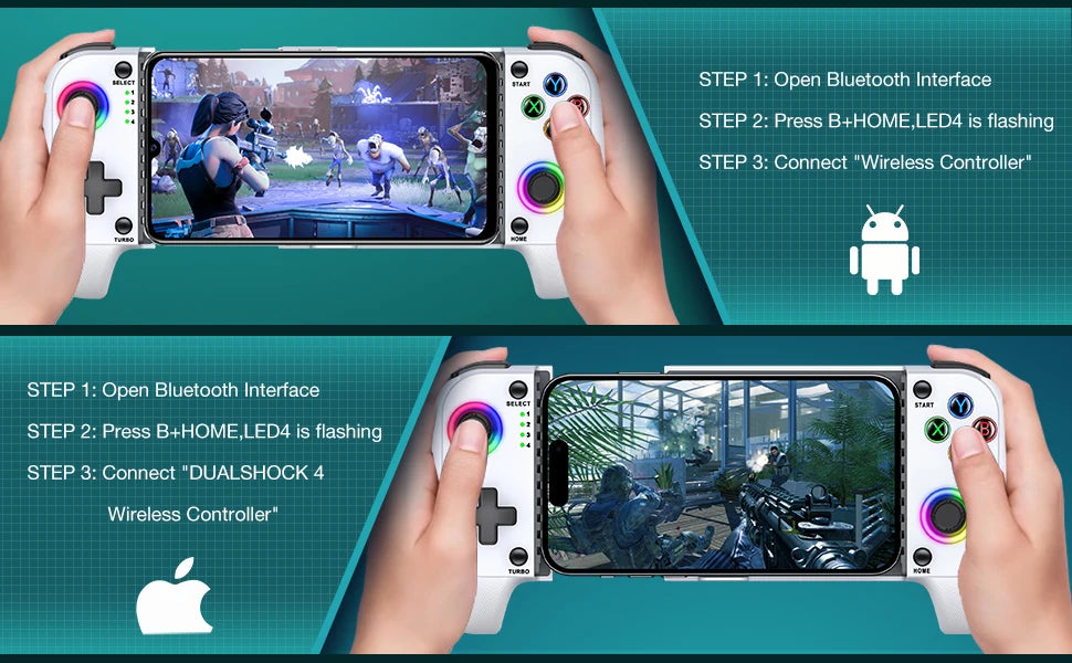 BEBONCOOL MC100 Gamepad Telescopic For Apple IOS Android PUBG COD Stretch Wireless Bluetooth Phone Game Controller Joystick Shopifynow