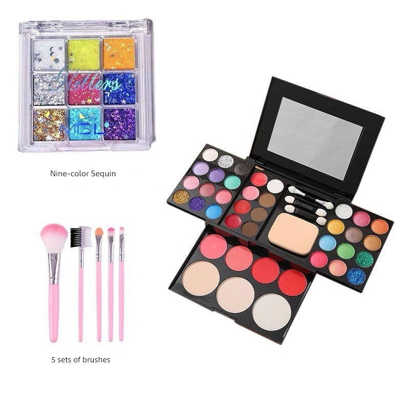 Genuine Goods Kids Student Stage Makeup Watch Show Eye Shadow Blush Powder One Makeup Palette Makeup Full Set Shopifynow
