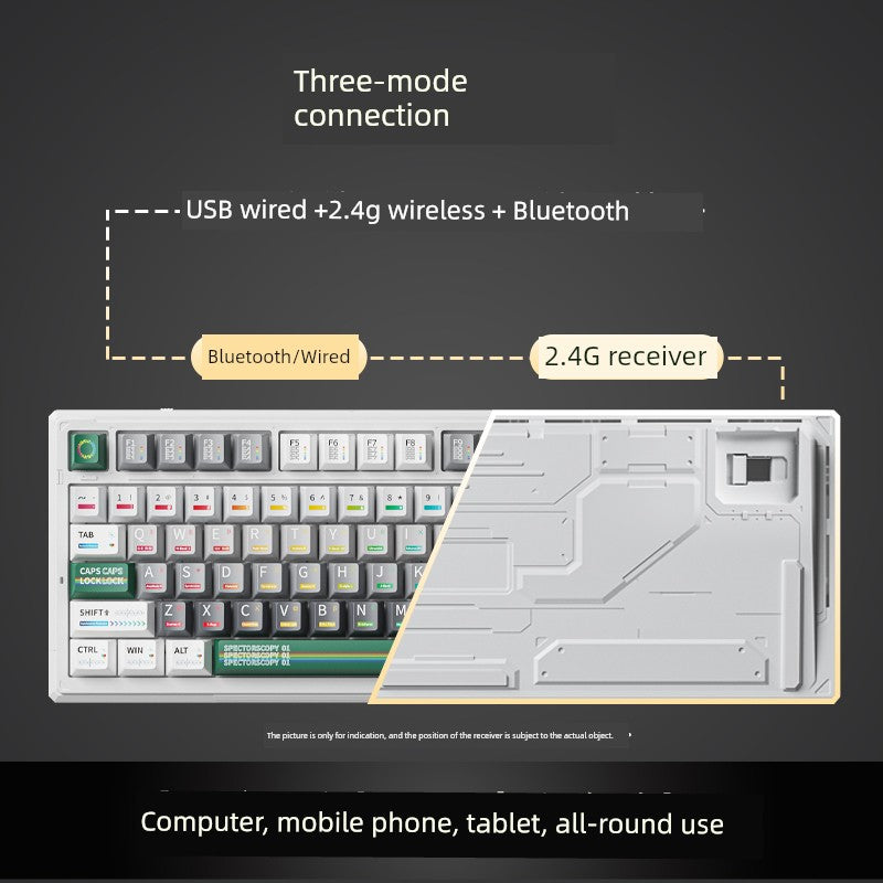 Ikbc Mechanical Keyboard K99 Non-Customized Three-Mode Bluetooth Wireless Keyboard E-Sports Games Office Keyboard Backlight Shopifynow