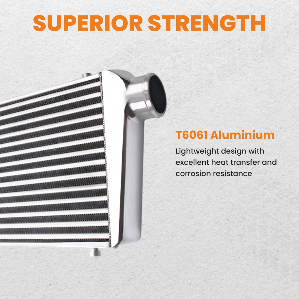 600x300x76 2.5" Intercooler Pipe ALLOY UNIVERSAL TURBO HARD PIPE 3" Thickness - Shopifynow