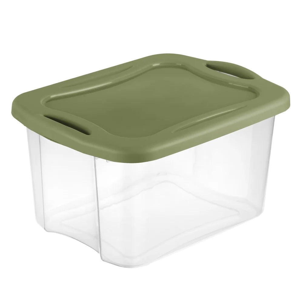 40 Quart EZ Carry Storage Bin with Full Grip Handles Stackable Plastic Container Household Organizing Storage Solutions Shopifynow