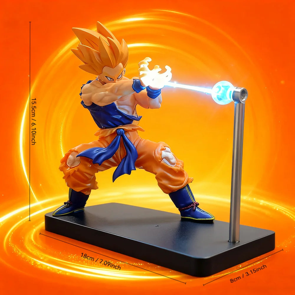 Dragon Ball Super Saiyan Son Goku Chaozu Figure Dynamic Wave Kamehameha Wave Night Light Decoration Ornament Toys Gift Shopifynow