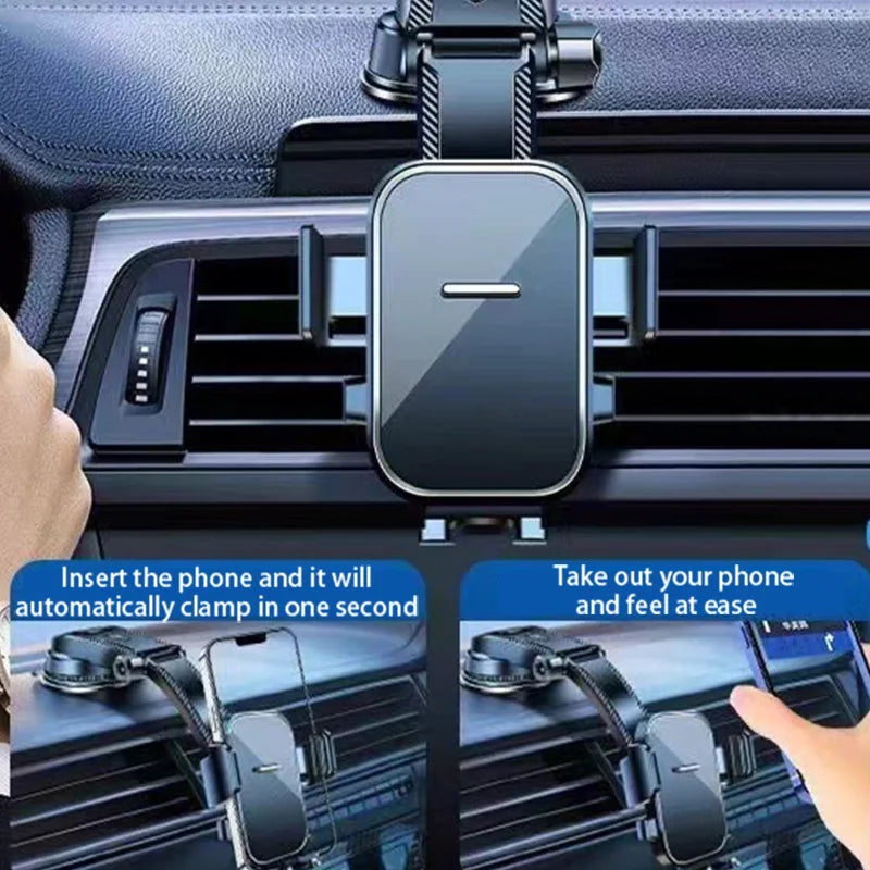 Car Phone Holder – Nano Flexible Silicone, 360° Rotation, Doesn't Block Screen, Compatible with iPhone Series for iPhone 17 Shopifynow