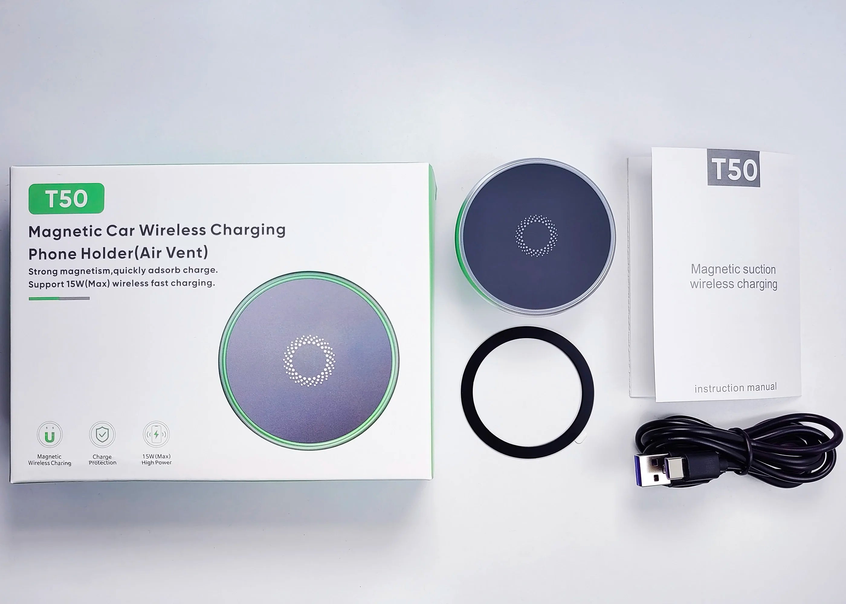 For Toyota Corolla 2019 2020 2021 2022 Phone Holder Car Double Bracket Base Magnetic MagSafe Wireless Charging Car Phone Mount