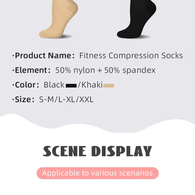 4 pairs compression socks for men and women for running, cycling, yoga, and travel mid-calf socks Shopifynow